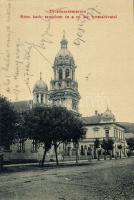 Dicsőszentmárton catholic church and post office