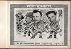 1971 Egyetértés vadásztársaság évadzáró album, politikai karikatúrákkal (Kádár Jánosról, Biszku Bélá...