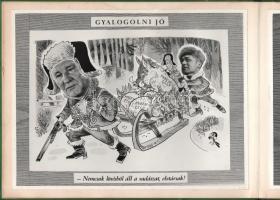 1971 Egyetértés vadásztársaság évadzáró album, politikai karikatúrákkal (Kádár Jánosról, Biszku Bélá...