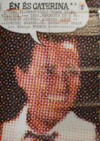 Kulinyi István (1945- ): Én és Caterina, 1982. Filmplakát, ofszet, papír, jelzett a plakáton, Bp., Offset és Játékkártya Ny., 2300 pld., hajtva, szakadásokkal, lapszéli sérülésekkel, 82x56,5 cm