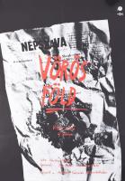 Szirányi István (1951-): Vörös föld. Filmplakát, ofszet, papír, jelzett a plakáton, Offset és Játékkártya Nyomda, hajtásnyomokkal, apró lapszéli gyűrődésekkel, 81x56,5 cm