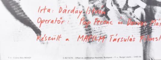 Szirányi István (1951-): Vörös föld. Filmplakát, ofszet, papír, jelzett a plakáton, Offset és Játékk...