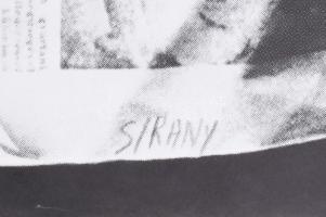 Szirányi István (1951-): Vörös föld. Filmplakát, ofszet, papír, jelzett a plakáton, Offset és Játékk...