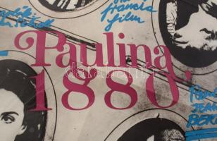 Gyárfás Gábor (1946-): Paulina, filmplakát, ofszet, papír, jelzett a plakáton, Egyetemi Nyomda, hajt...