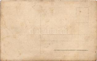 1917 Braila, megérkezés Brailába / WWI K.u.K. military, entering the port of Braila. photo (fa)