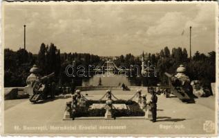 1938 Bucharest, Bukarest, Bucuresti, Bucuresci; Mormantul Eroului necunoscut / Tomb of the Unknown Soldier, military monument with guards