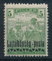 Nyugat-Magyarország III. 1921 Arató 5f próbanyomat / proof. Sign: Bodor