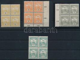 1909 4 klf Turul négyestömb, benne típusvariációk