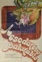 1979 Killer Marcella (1935- ): A csodatevő palatábla, filmplakát / moziplakát, papír, jelzett a plakáton, Sylvester J. Ny., 1760 pld., hajtásnyomokkal, lapszéli szakadással, kissé foltos, 82,5x58 cm