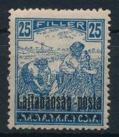 Nyugat-Magyarország III. 1921 Arató 25f próbanyomat / proof. Sign: Bodor