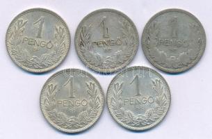 1926-1939. 1P Ag (5x) T:XF-F patina
Adamo P6