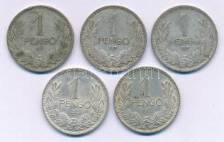 1926-1939. 1P Ag (5x) T:XF-F patina
Adamo P6