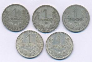 1926-1939. 1P Ag (5x) T:XF-F patina
Adamo P6