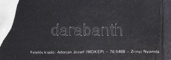 1976 A copfos csoda, filmplakát, papír, Zrínyi Nyomda, hajtásnyomokkal, gyűrődésekkel, 79x56 cm