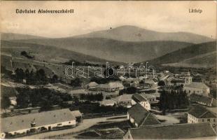 1913 Alsóverecke, Niznije Verecki, Nizsnyi Vorota, Nyzhni Vorota; látkép. Tatz Ferenc kiadása / general view (fl)