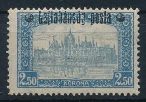Nyugat-Magyarország III. 1921 Parlament 2,50K próbanyomat / proof. Sign: Bodor