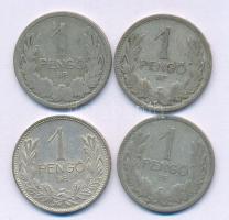 1926-1939. 1P Ag (4x) T:XF-F patina
Adamo P6