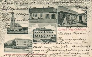 Nagysomkút with public school and savings bank (EK)