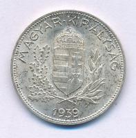 1939. 1P Ag T:AU,XF patina Adamo P6
