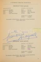 Az Operaház évadainak füzetei aláírásokkal: Komlóssy Erzsébet, Renata Scotto, Sólyom Nagy Sándor, Dé...