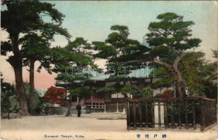 1910 Kobe, Kusunoki Temple (pinmarks)