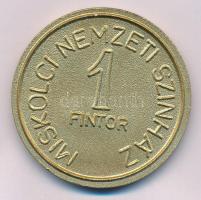 zz DN "Miskolci Nemzeti Színház - 1 Fintor / PLAVTVS - A bögre" aranyozott Al emlékérem (50mm) T:AU,XF