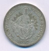 1937. 2P Ag "Madonna" T:VF,F patina Adamo P7