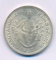 1937. 2P Ag "Madonna" T:XF patina Adamo P7