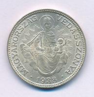 1938. 2P Ag "Madonna" T:XF patina Adamo P7