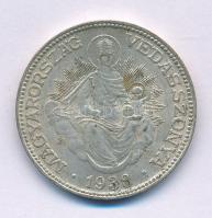 1938. 2P Ag "Madonna" T:XF,VF patina Adamo P7