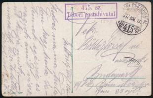 1917 Tábori posta képeslap / Field postcard "415. sz. Tábori postahivatal"