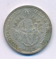 1938. 2P Ag "Madonna" T:VF patina Adamo P7