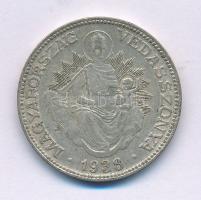 1938. 2P Ag "Madonna" T:VF patina Adamo P7