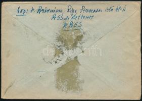 1952 Ajánlott levél Budapestre / Registered cover to Budapest