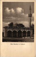 1918 Skopje, Üsküb, Ueskueb; Eine Moschee / mosque + "K.u.k. Bahnhofkommando" " Deutsche Feldpost" (EK)