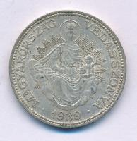 1939. 2P Ag "Madonna" T:XF,VF patina Adamo P7