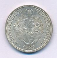 1939. 2P Ag "Madonna" T:AU,XF patina Adamo P7