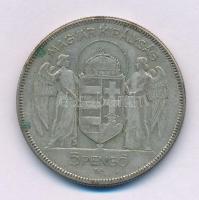1930. 5P Ag "Horthy jobbra" T:F patina
Adamo P8