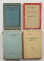 4 db könyv - Dr. Hirling Dezső: Jobb jövőnk útjai; Benedek Marcell: Nemzeti érzés; Vass Gyula: A Dunamedence ezer éve; Ferdinandy Mihály: Középeruropa. Kötetenként változó kötésben és állapotban.