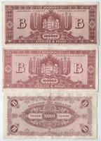 1946. (2x)100000BP + 10000BP T:F ragasztónyomosak