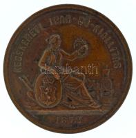1872. "Kecskeméti Ipar- Mű- Kiállítás / Az érdem jutalma" kétoldalas vert bronz érdemérem (37mm) T:AU,XF patina / Hungary 1872. "Kecskeméti Ipar- Mű- Kiállítás / Az érdem jutalma (Kecskemét Industrial and Art Exhibition / Award of Merit)" double-sided strucked bronze merit medal (37mm) C:AU,XF patina