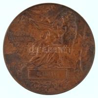 Franciaország 1889. "Exposition Universelle / Republique Francaise (Világkiállítás / Francia Köztársaság)" kétoldalas, névre szóló bronz emlékérem (63mm) T:XF patina / France 1889. "Exposition Universelle / Republique Francaise (Universal Exhibition / French Republic)" double-sided, personalized bronze commemorative medal (63mm) C:XF patina