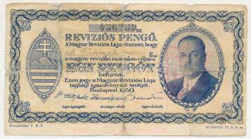 1930. 1P "Revíziós Pengő" T:G ragasztott