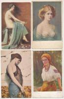 21 db RÉGI festmény reprodukciós képeslap / 21 pre-1945 painting reproduction art postcards