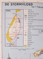 1953 De Stormvloed van 1 Februari 1953 / Az 1953-as északi-tengeri árvíz, holland térkép, 1 : 250.00...