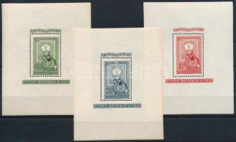 1951 80 éves a magyar bélyeg blokksor (51.000) / Mi block 20-22