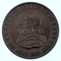 Belgium 1888. "Grand Concours International des Sciences et de l'Industrie Bruxelles 1888 / Leopold II Roi des Belges (Nagy Nemzetközi Tudományos és Ipari Verseny Brüsszel 1888 / II. Lipót, a belgák királya)" bronz emlékérem (63mm) T:AU patina / Belgium 1888. "Grand Concours International des Sciences et de l'Industrie Bruxelles 1888 / Leopold II Roi des Belges (Great International Scientific and Industrial Competition Brussels 1888 / Leopold II, King of the Belgians)" bronze commemorative medal (63mm) C:AU patina