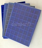 4db-os nagyméretű (238x313mm) éremtartó tálca tétel, összesen 140 férőhellyel, használt, de jó állapotban