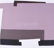 Mark (Márkus), Anna (1928-): Konstruktivista kompozíció. Szitanyomat, papír, jelzett, művészpéldány ...