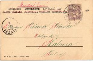 1900 Krampusz / Krampus. Br. K. W. I. Fec. Ch. Scolik